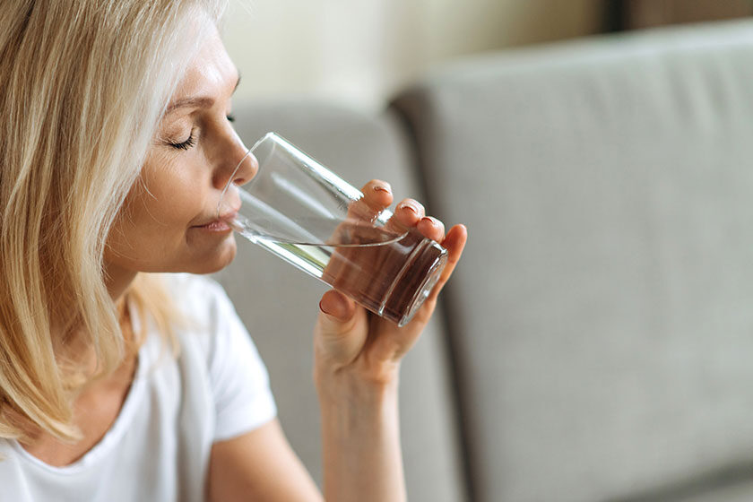 Follow healthy lifestyle. Close-up photo of a mature